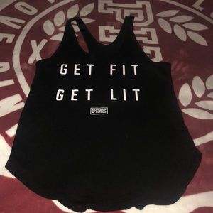 PINK Racerback tank SMALL